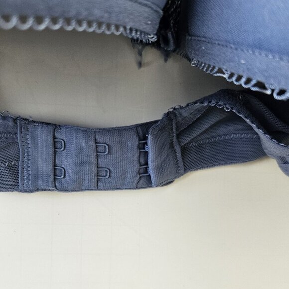 PANACHE Indigo Blue Spacer Molded Full Figure Bra Size 36E - Picture 6 of 9